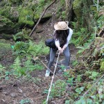 Descenso por una cuerda a la Catarata