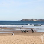 Surfistas Playa de Bastiagueiro